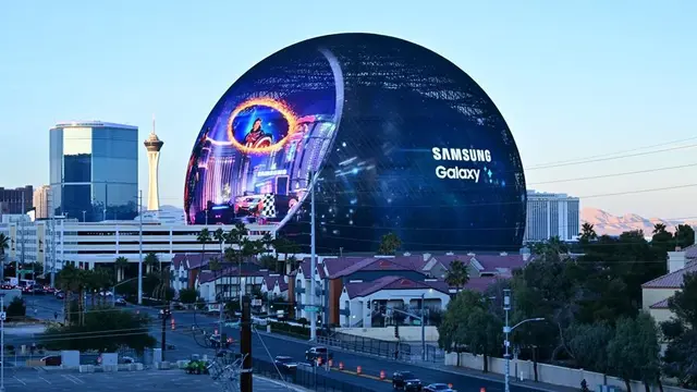 Samsung hadirkan Doctor Strange di Sphere, Las Vegas, Amerika Serikat (Samsung).