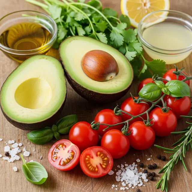 Cara Membuat Salad Alpukat dan Tomat Segar