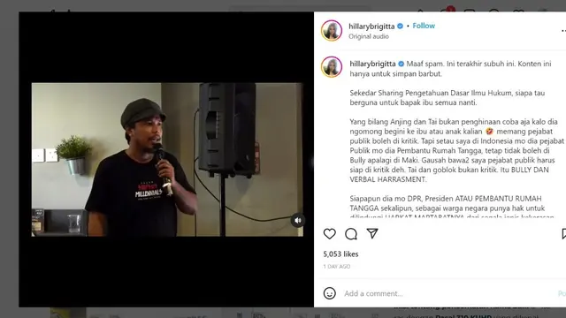 Komika Mamat Alkatiri Dilaporkan Anggota DPR RI Hillary Brigitta Lasut ke Polisi