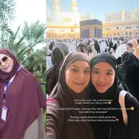 Intip pesona Irish Bella dan Hassya Ramadani yang cantik natural selama perjalanan Umroh (@_irishbella_)
