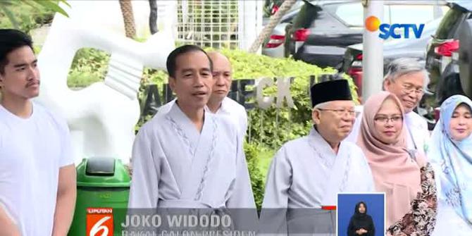 Jokowi-Ma'ruf Amin Kompak Jalani Tes Kesehatan Ditemani Anak