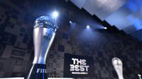 Trofi The Best FIFA Football Award 2023. (AFP/Harold Cunningham)
