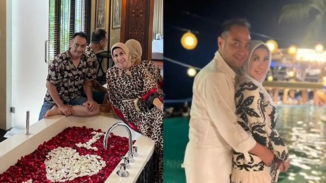 6 Momen Bulan Madu Venna Melinda dan Ferry Irawan, Pamer Kemesraan