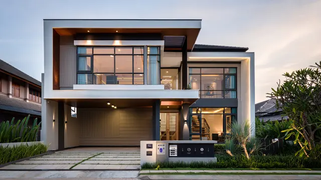 Model Rumah Minimalis Modern 2 Lantai yang Tren di Tahun 2025/Ilustrasi AI