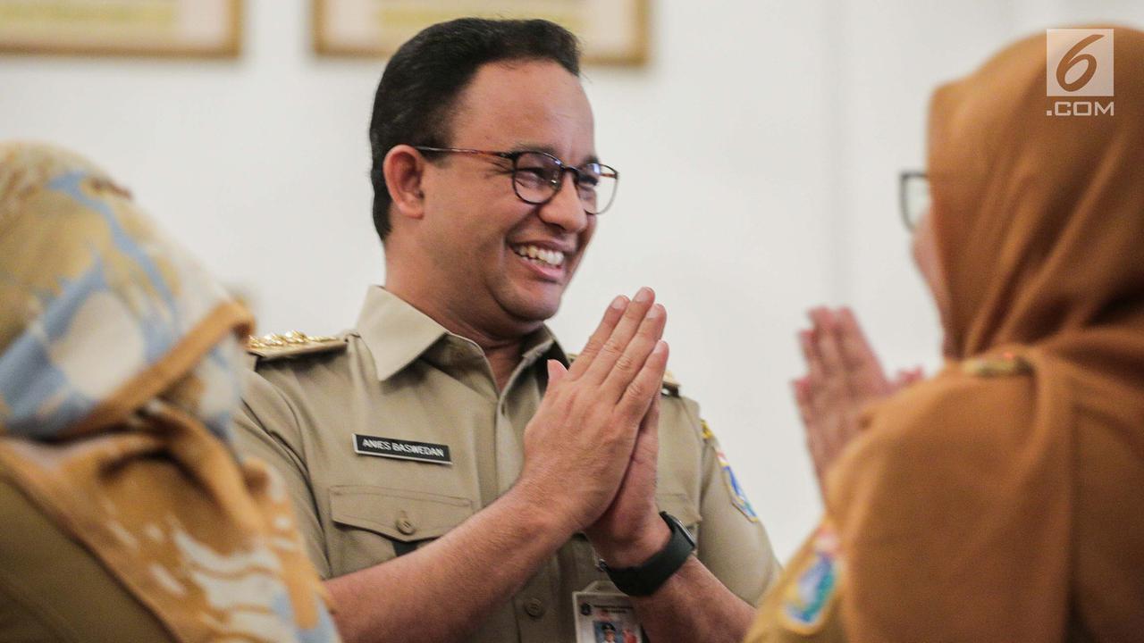 Anies Baswedan Gelar Halal Bihalal di Balai Kota