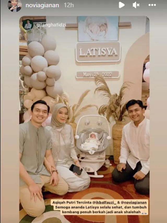 5 Momen Akikah Anak Pertama Ikbal Fauzi, Dihadiri Artis Ikatan Cinta
