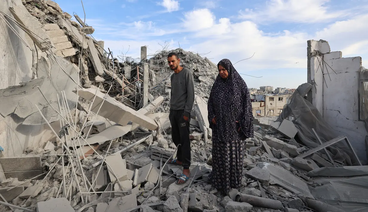 Hamas juga akan membebaskan semua sandera dan mengamankan gencatan senjata selama lima tahun. (Eyad BABA/AFP)