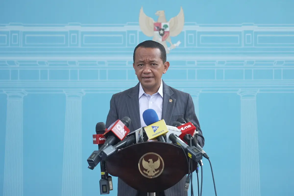 Menteri Energi dan Sumber Daya Mineral (ESDM), Bahlil Lahadalia di Istana. Dok Bakom