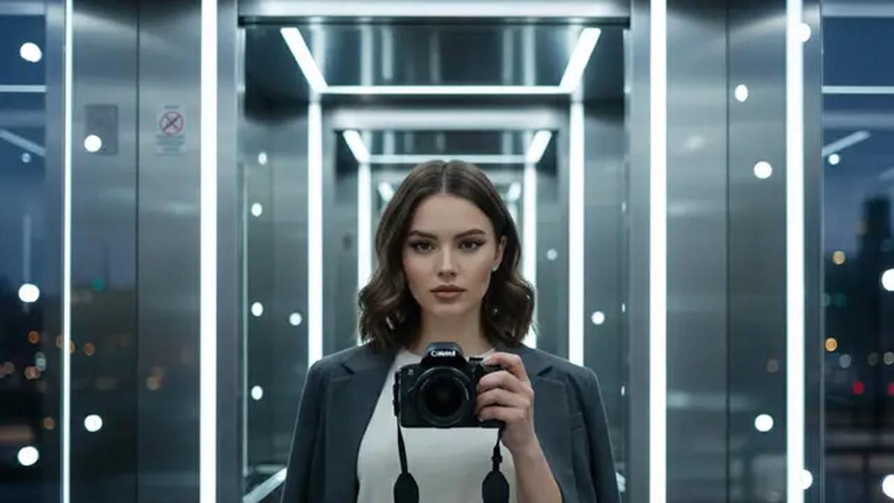 Prompt Gemini AI Foto di Kaca dengan Kamera (created by AI)