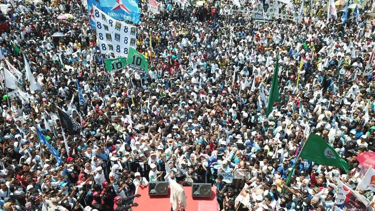 Prabowo di Lapangan Galuh Mas, Karawang, Jawa Barat