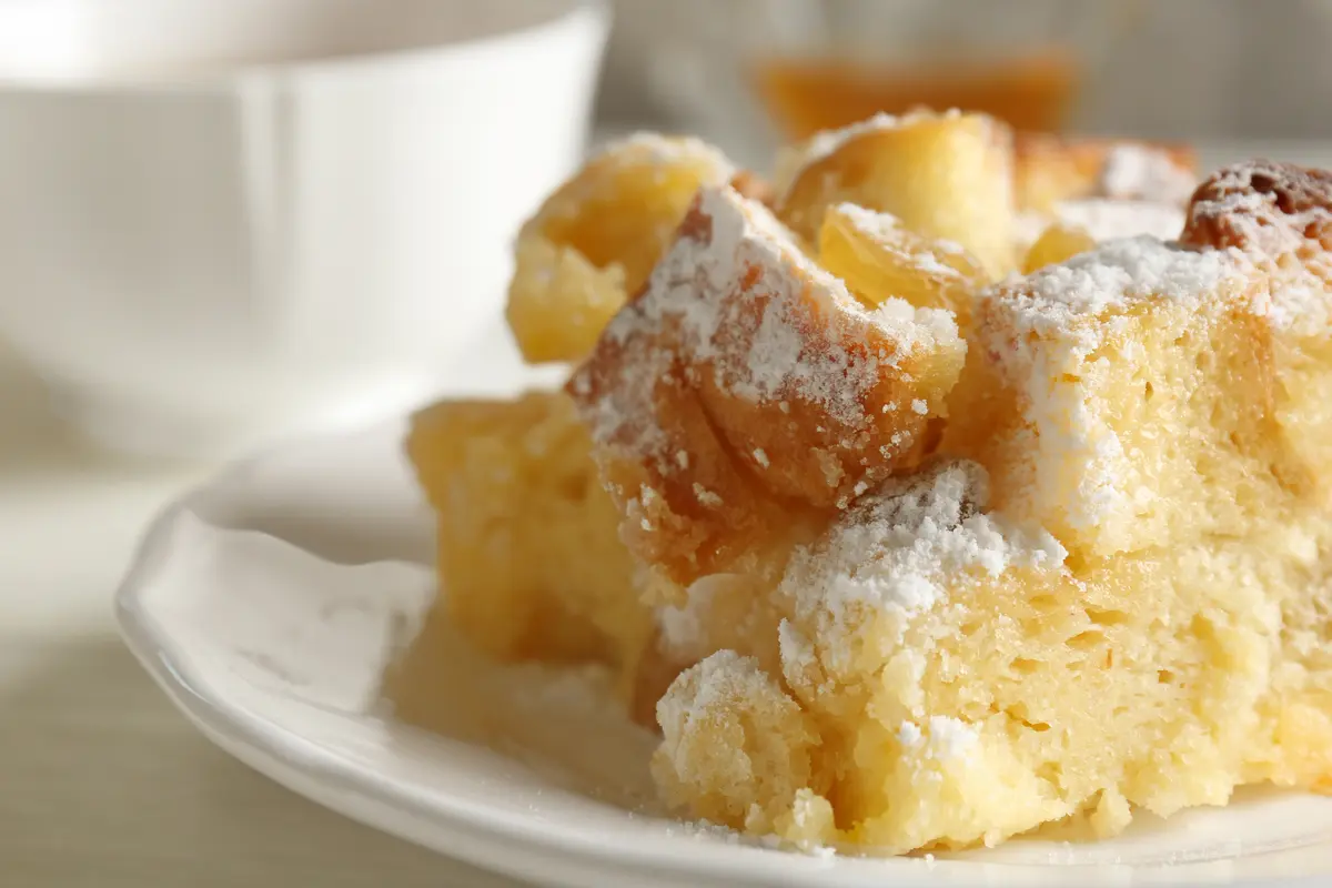 puding roti tawar kukus