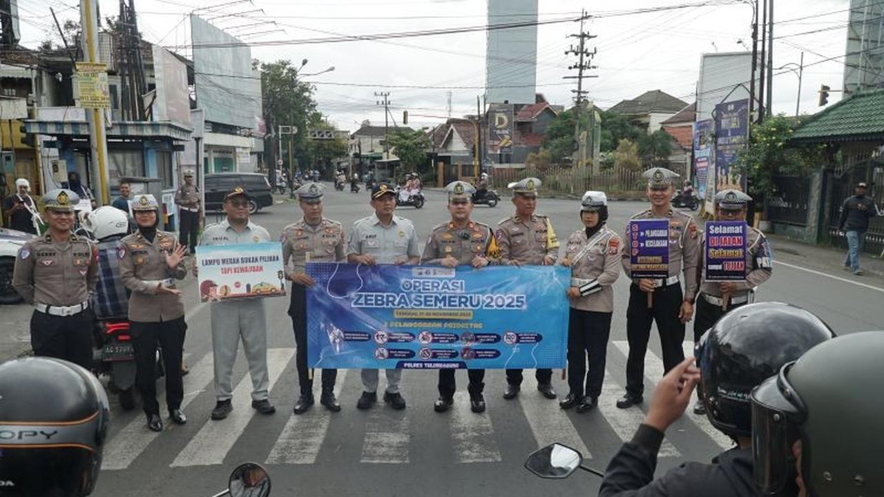 Satlantas Tindak 10.423 Pelanggar Selama Operasi Zebra Tulungagung Semeru 2025