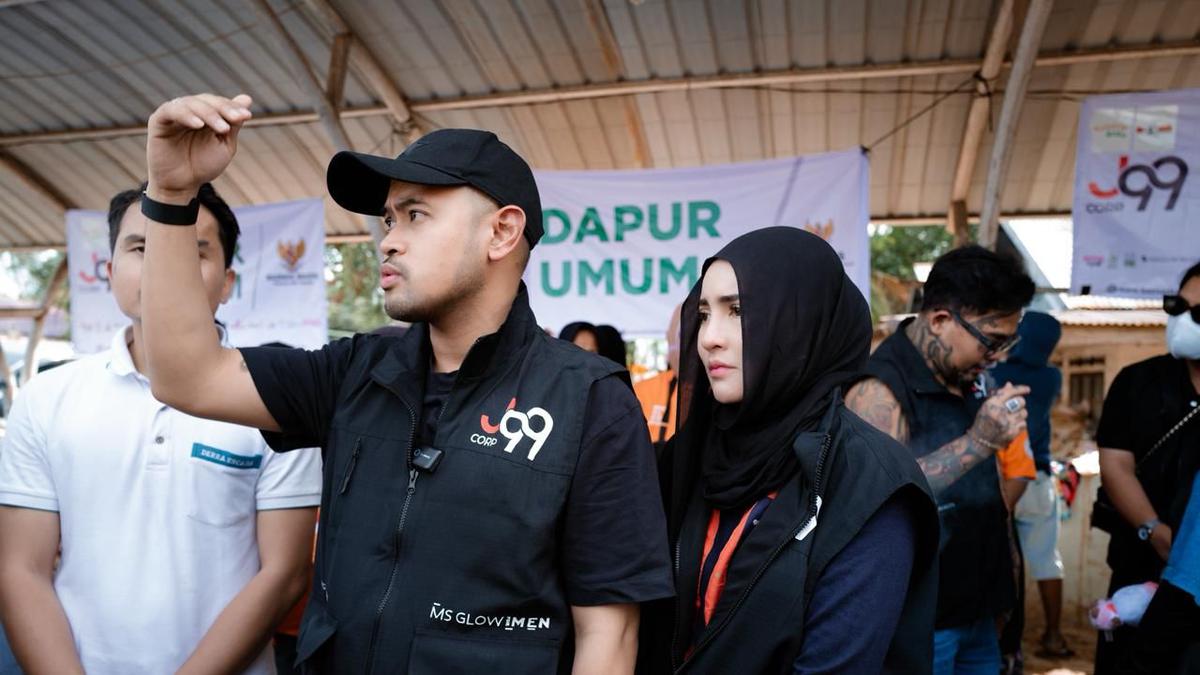 Juragan 99 dan Shandy Purnamasari Bawa Bantuan Rp1 Miliar ke Sumatra, Akui Tak Bisa Berdiam Diri