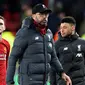 Manajer Liverpool, Jurgen Klopp, gagal membawa timnya meraih kemenangan saat bersua Watford pada laga pekan ke-28 Premier League di Vicarage Road, Sabtu (29/2/2020). The Reds takluk 0-3 dari The Hornets. (AFP/Justin Tallis)