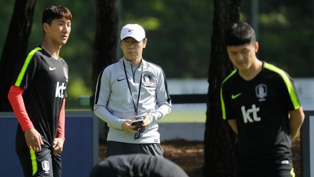 Intip Latihan Skuat Korea Selatan Jelang Piala Dunia 2018