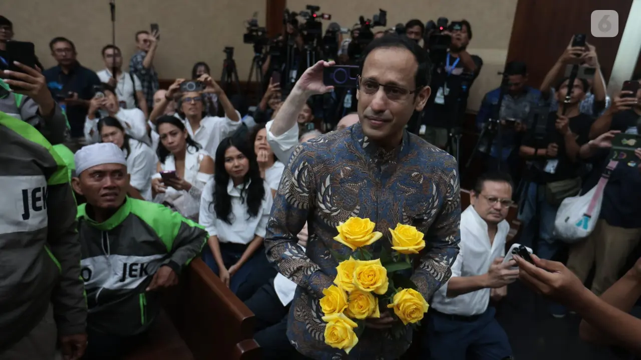 Nadiem Makarim Jalani Sidang Vonis Kasus Chromebook