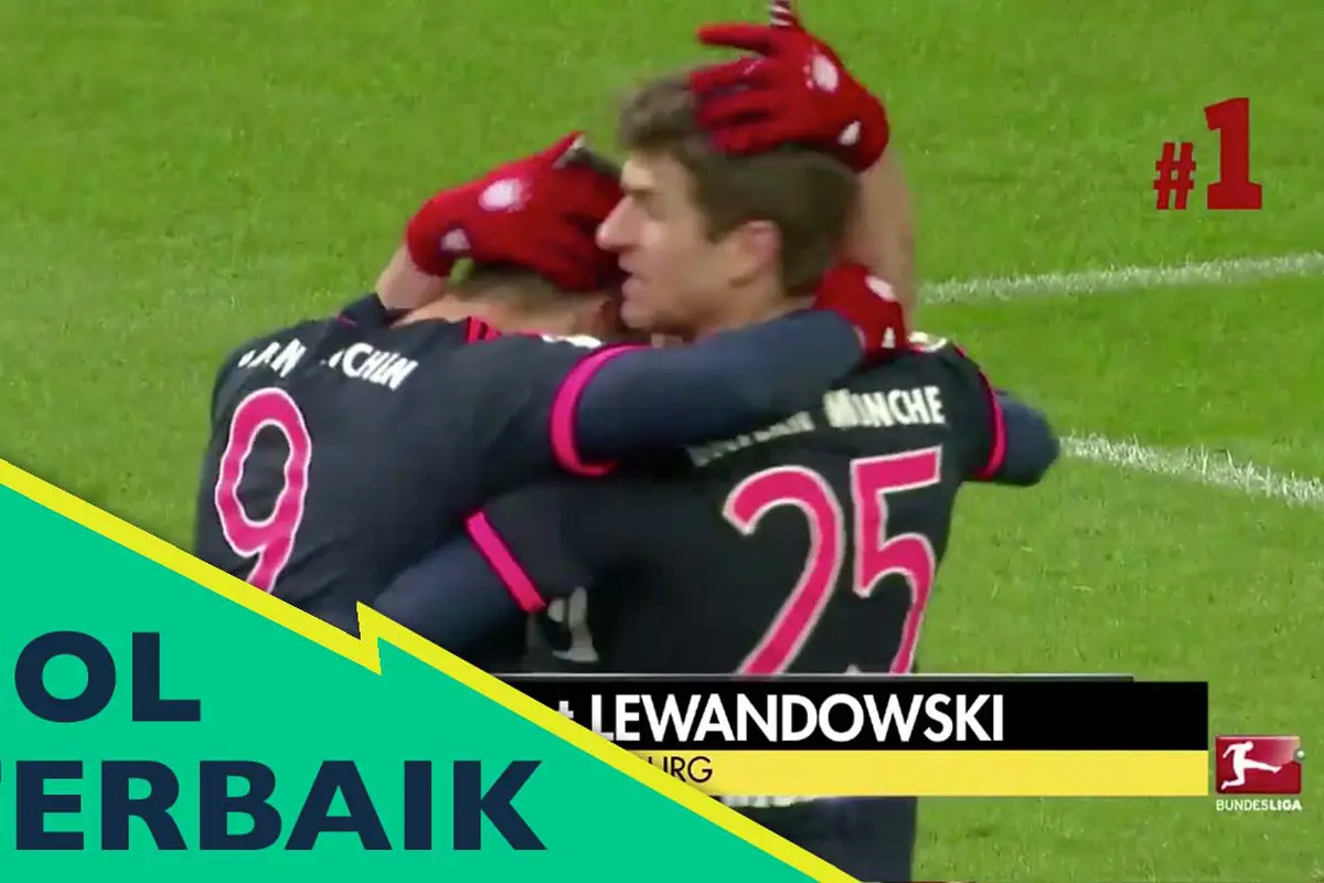 5 Gol Terbaik Bundesliga: Gol Lewandowski bawa Munchen Menang