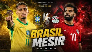 Cover prediksi - Brasil Vs Mesir. (Bola.com/Ai-Generated Image)