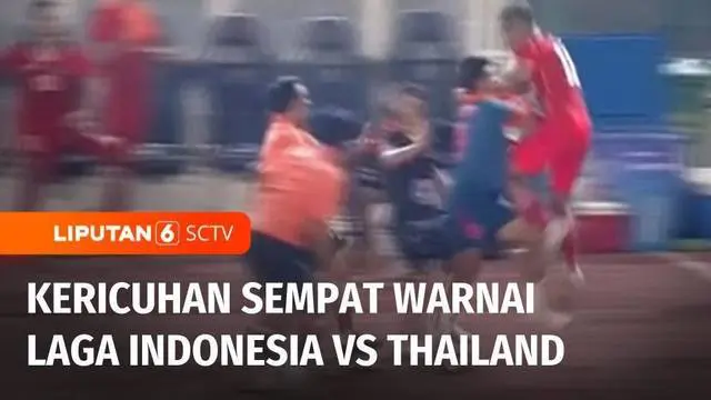 Selain sengit di lapangan, laga Indonesia kontra Thailand juga sempat diwarnai keributan dan baku hantam para ofisial dan pemain. Kericuhan diawali saat Thailand mampu menyamakan skor menjadi 2 - 2 di akhir babak kedua.