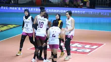 Bethania de la Cruz (18) memutuskan pensiun usai membawa Jakarta Popsivo Polwan lolos ke final four Proliga 2026 dengan mengalahkan  Medan Falcons di GOR Candradimuka Padepokan Voli Jenderal Polisi Kunarto, Sentul, Bogor, Jumat (27/2). (foto: PBVSI)