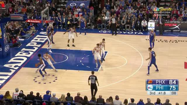 Berita video game recap NBA 2017-2018 antara Phoenix Suns melawan Philadelphia 76ers dengan skor 115-101.