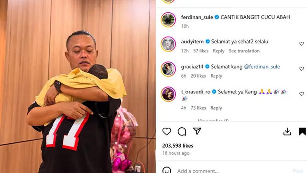 Sule Bahagia Rizky Febian dan Mahalini Dikaruniai Anak Perempuan: Memang Doa Saya