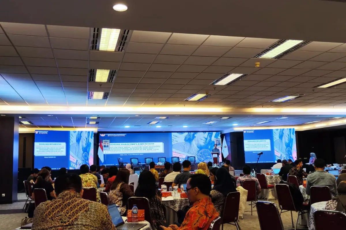 SKK Migas melakukan sosialisasi implementasi PP No 36 Tahun 2023 untuk Kontraktor Kontrak Kerja Sama (KKKS) dilaksanakan hari ini, Selasa 7 November 2023 di Jakarta. (Dok SKK Migas)