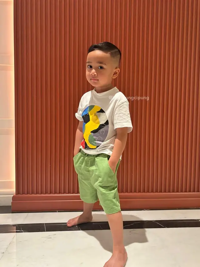Potret Rayyanza Usai Potong Rambut (credit: instagram/tercipungcipung).