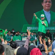 Plt Ketua Umum PPP Muhamad Mardiono di Kendari, Provinsi Sulawesi Tenggara (Sultra), Minggu (4/2/2024) (Istimewa)