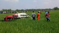 Pesawat Latih Cessna 172 PK WTK yang jatuh di area persawahan Desa Banjar Wangunan, Mundu, Cirebon, masih dalam proses penyelidikan polisi. 