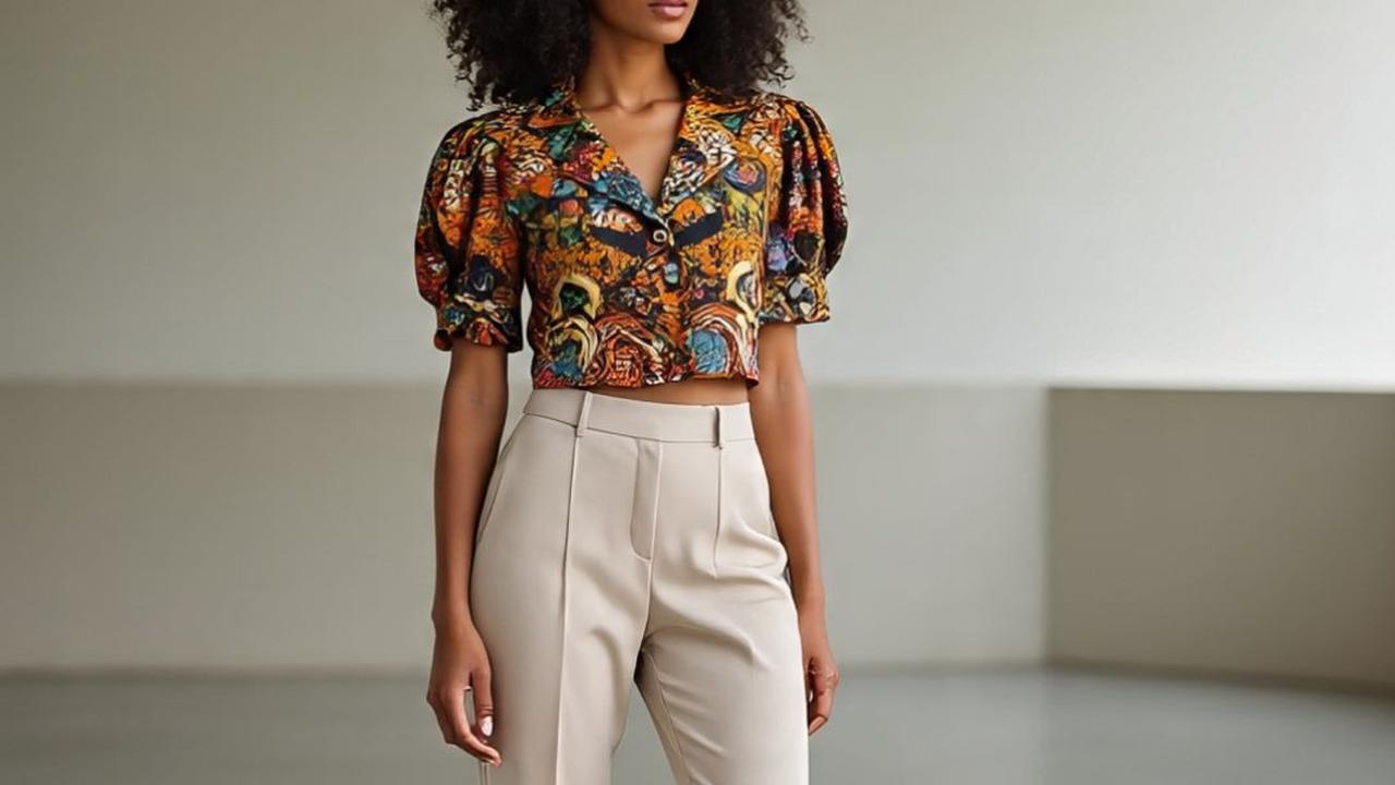 7 Model Blazer Batik Lengan Puff Crop, Inspirasi OOTD Feminin Tapi Tetap Edgy