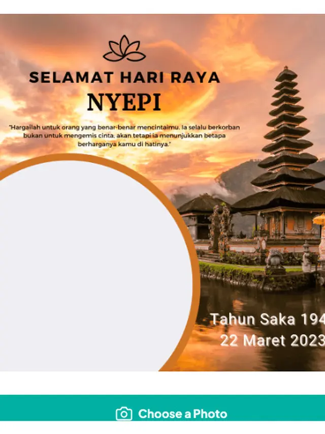 Cara menggunakan Twibbon Hari Raya Nyepi 2023