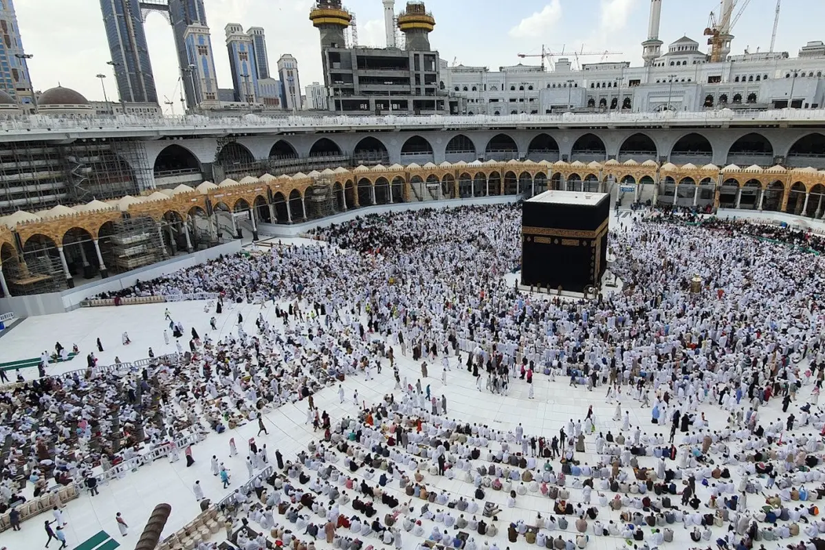 Ilustrasi haji, Ka'bah, Islami, muslim