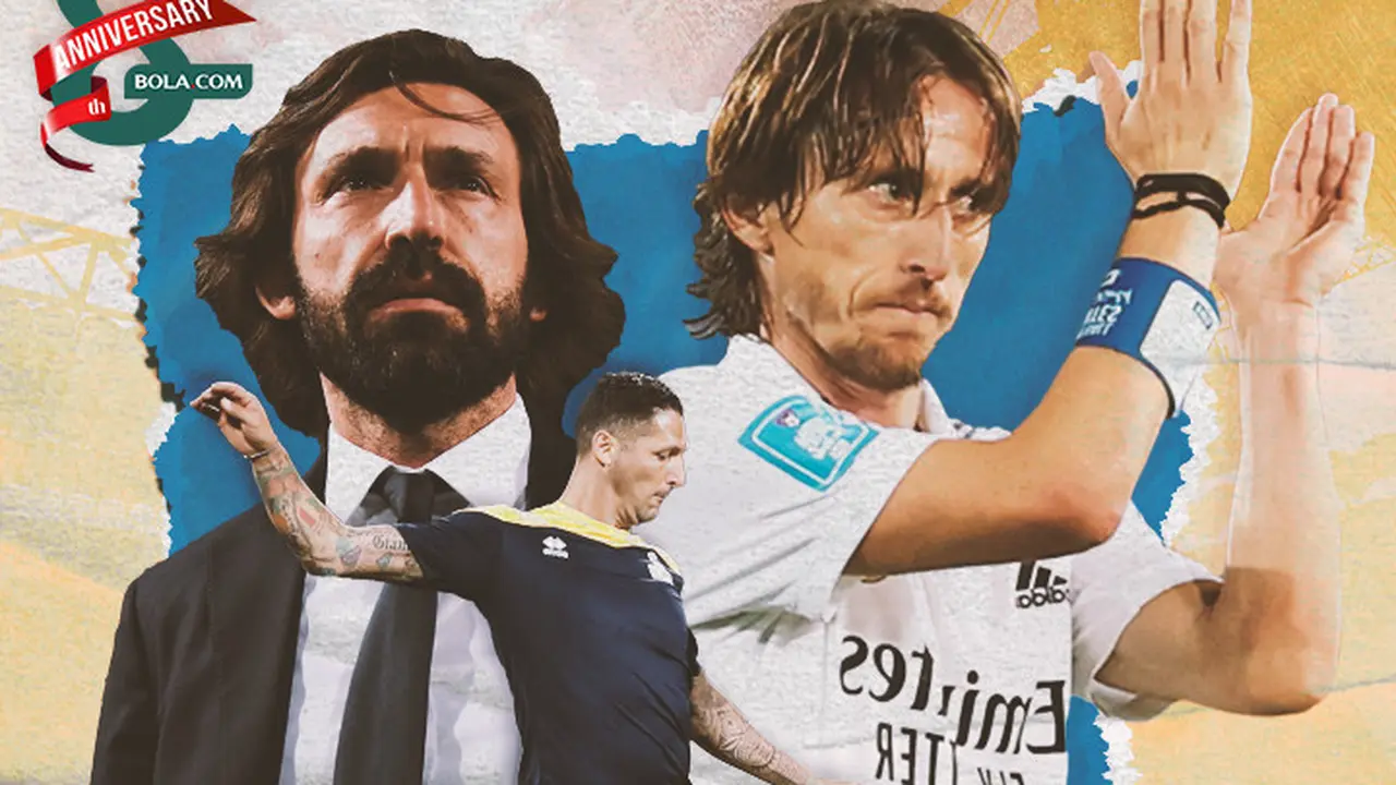 Ilustrasi - 8 Pemain yang Telat Bersinar (Luka Modric, Andrea Pirlo, Marco Materazzi)