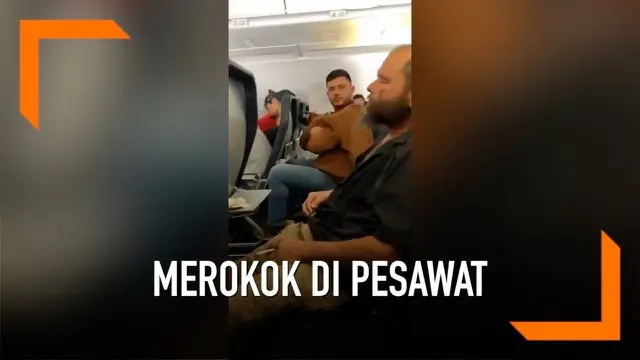 Seorang penumpang pria langsung diringkus polisi bandara ketika pesawat yang ditumpanginya mendarat di Minneapolis, Minnesota, AS. Ini lantaran aksinya yang nekat merokok di dalam pesawat.