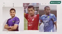 FaceApp Hamka Hamzah, Ismed Sofyan dan Supardi. (Bola.com/Dody Iryawan)