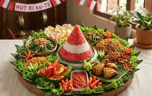 Resep Nasi Tumpeng Merah Putih Gurih, Simbol Kemerdekaan yang Lezat dan Meriah