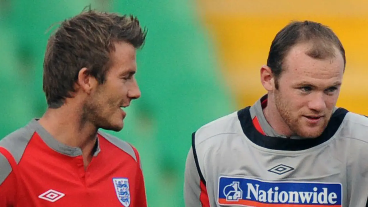 David Beckham dan Wayne Rooney 