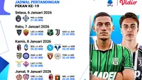 Jadwal Live Streaming Serie A Pekan ke-19, Tayang di Vidio