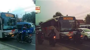 Kemacetan menguji emosi setiap pengendara dalam berlalu lintas. Meski sudah ada penerapan jalur, tetap saja beberapa pengendara kendaraan bermotor ini nekat melawan arah. 