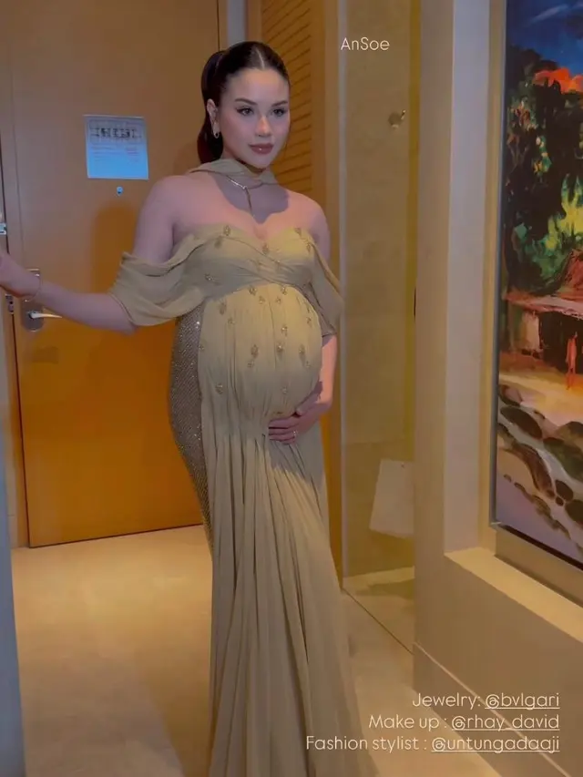 HPL Semakin Dekat, Dua Gaya Bumil Elegan di Akad Nikah dan Resepsi El Rumi-Syifa Hadju