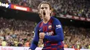 4. Antoine Griezmann (Barcelona) - Penyerang asal Prancis ini merupakan pemain yang sudah malang melintang bersama klub Liga Spanyol. Selama bermain di La Liga, juru gedor milik Barca ini telah mengoleksi 143 gol dari 360 pertandingan. (AFP/Josep Lago)