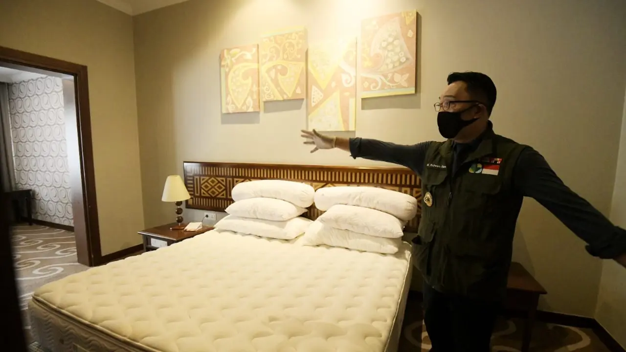 Penginapan bagi tenaga kesehatan.