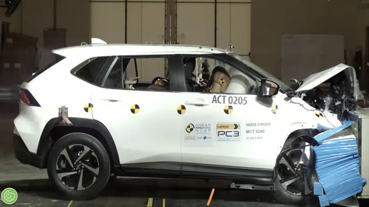 Pengujian Toyota Yaris Croos di ASEAN NCAP (ASEAN NCAP)