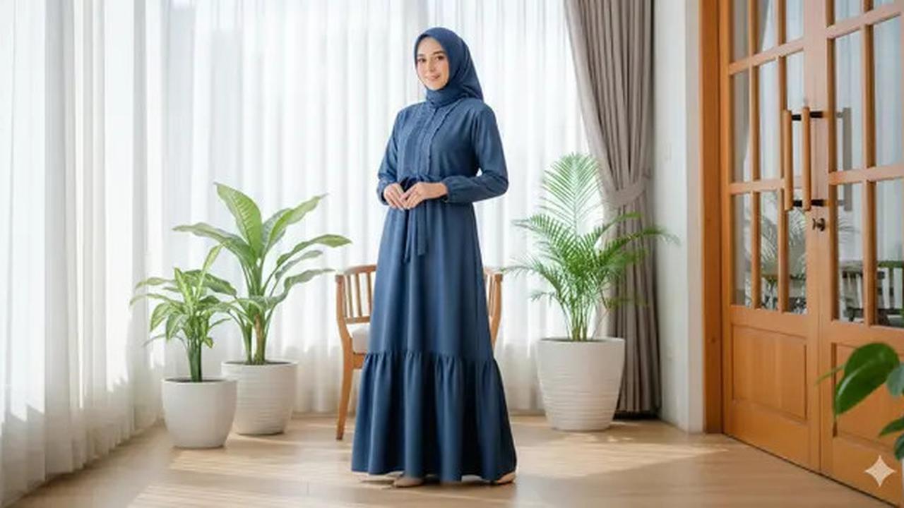 7 Model Gamis Jeans Kekinian 2025, Tren Gaya Kasual Modern untuk Semua Usia