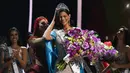 Sheynnis Palacios mencetak sejarah sebagai wakil pertama asal Nikaragua yang memenangkan ajang kecantikan tersebut. (Marvin RECINOS / AFP)