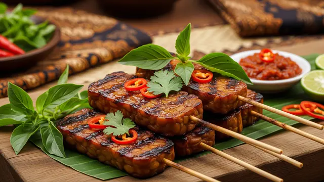 Kreasi Sate Tempe untuk Menu Diet/Gemini AI