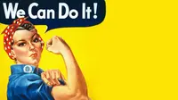 Rosie the Riveter. (Sumber nocamels.com)