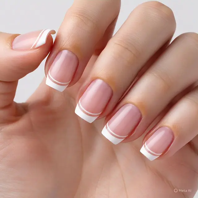 Model Nail Art  (Sumber: Meta AI)
