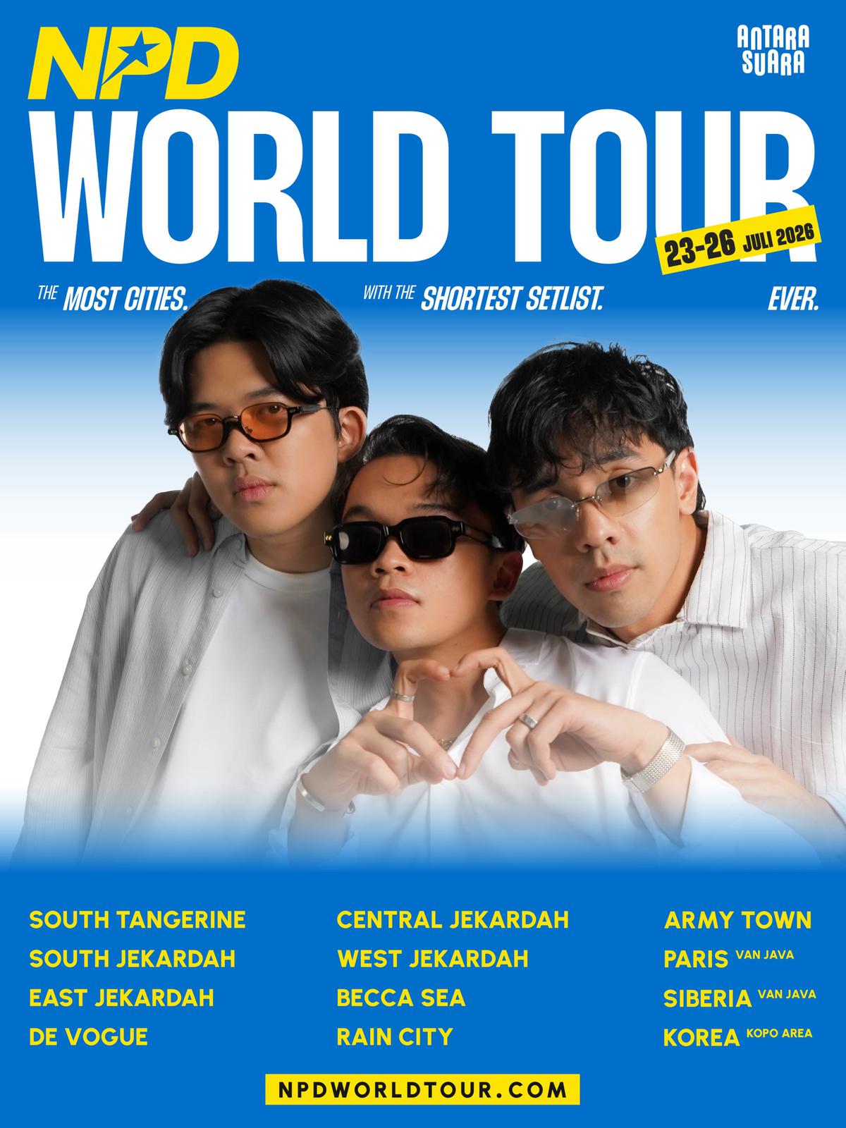 NPD World Tour 2026 Live Streaming di Vidio